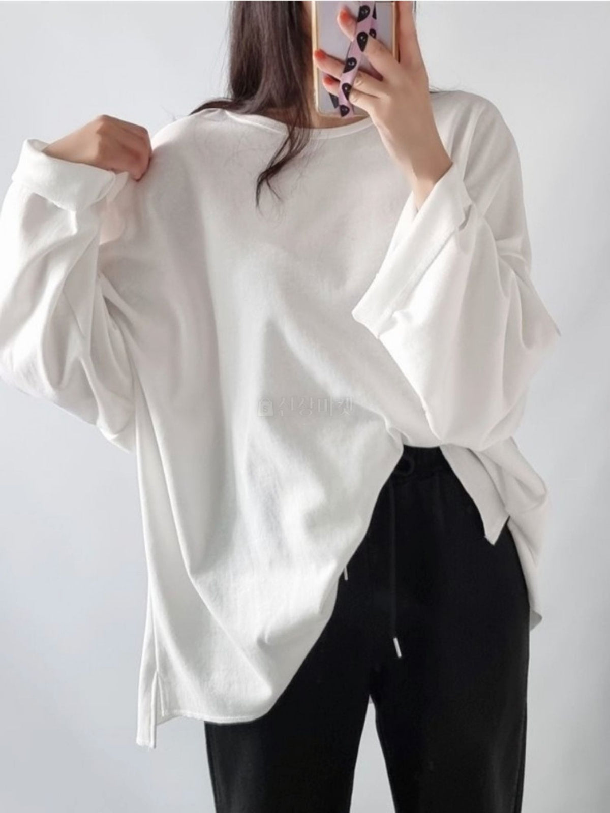 Oversized Asymmetrical Long Sleeve Top