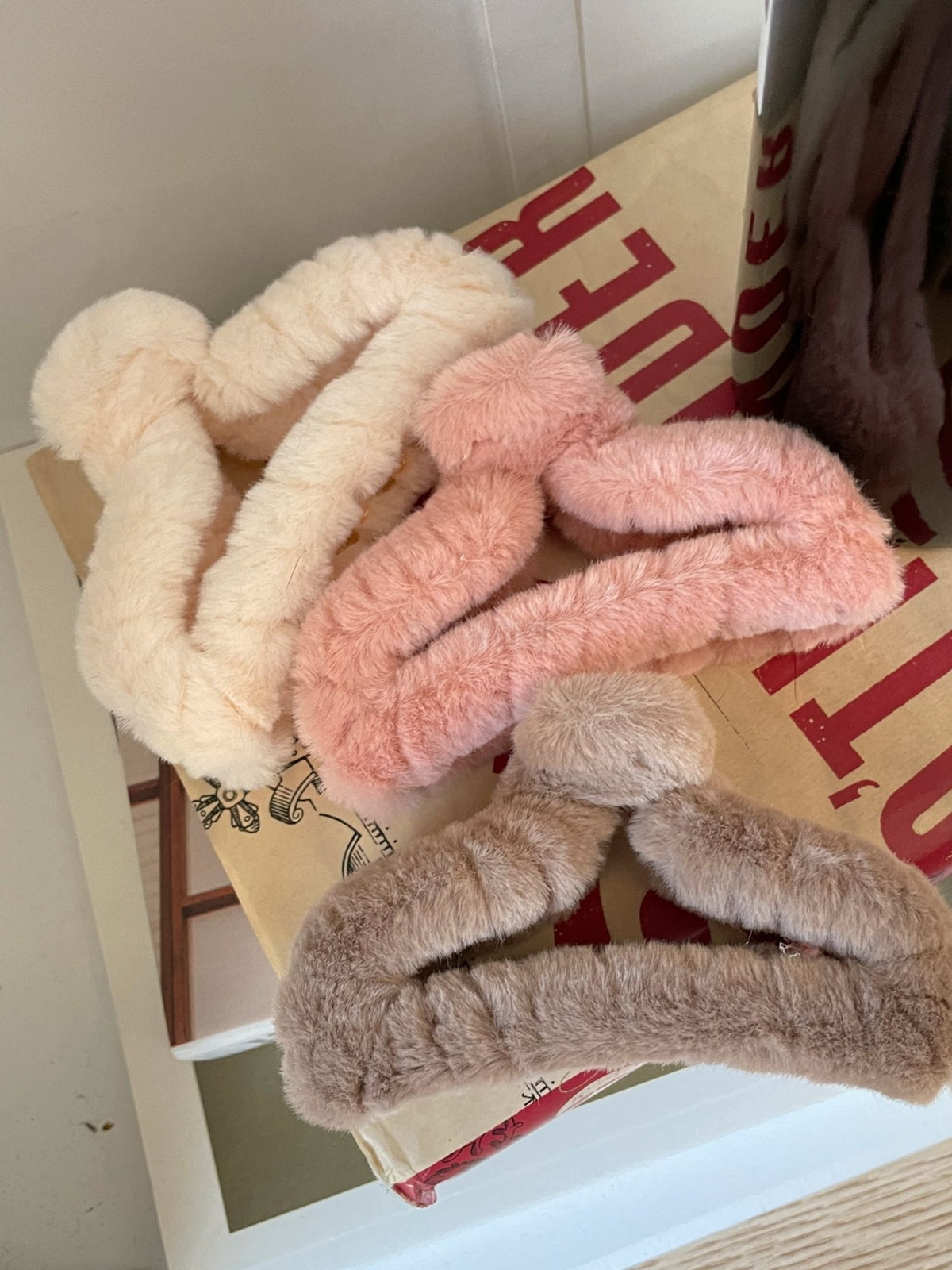 Fuzzy Fur Hair Clips