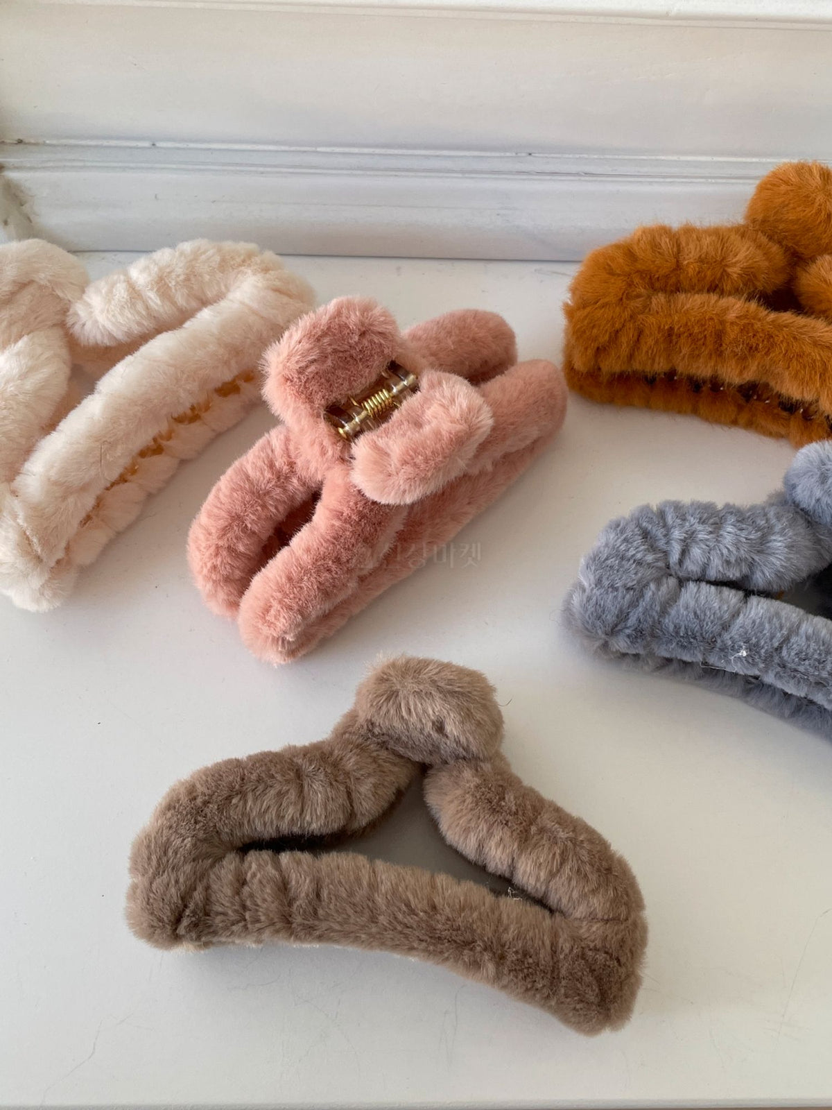 Fuzzy Fur Hair Clips