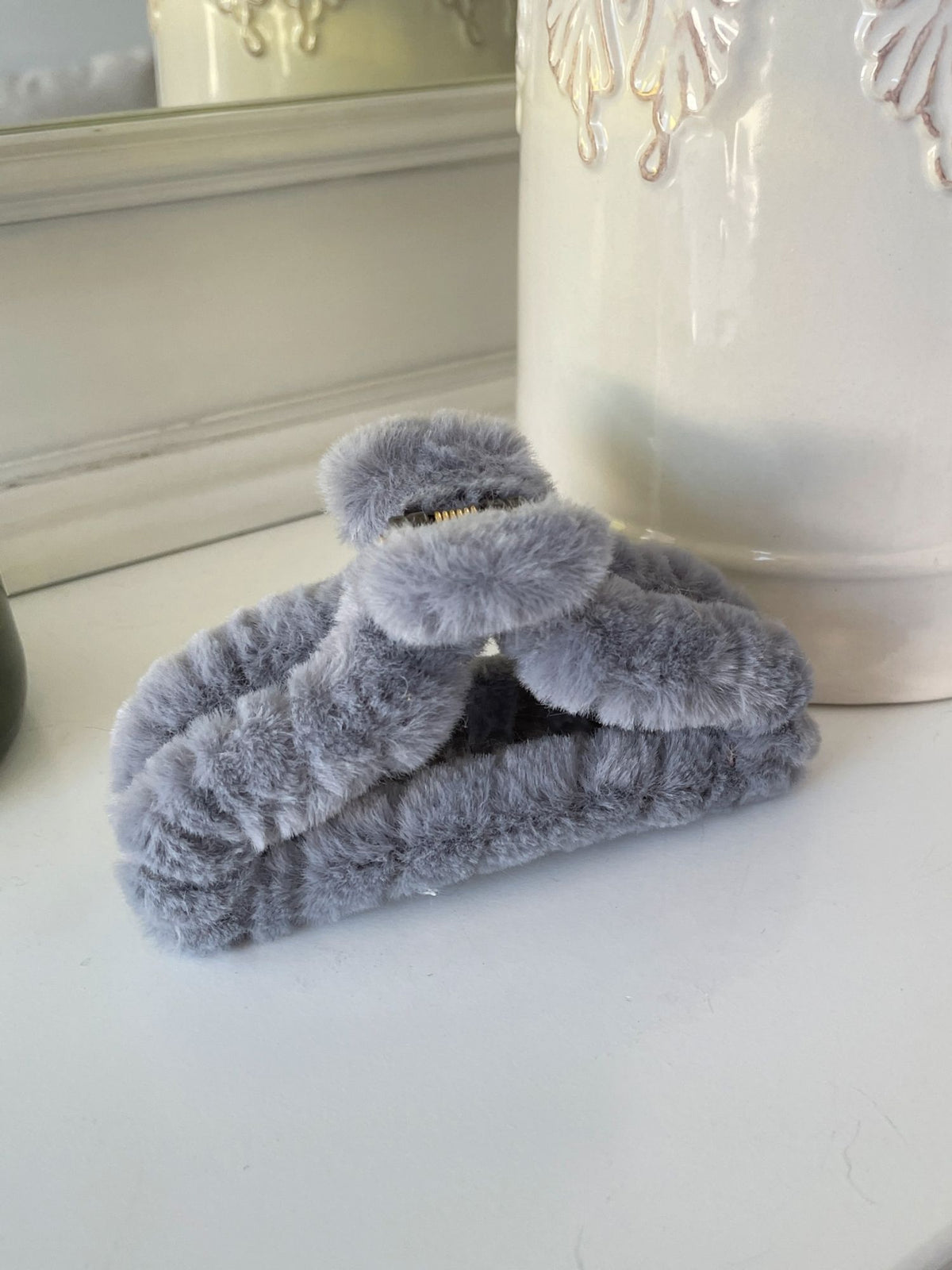 Fuzzy Fur Hair Clips