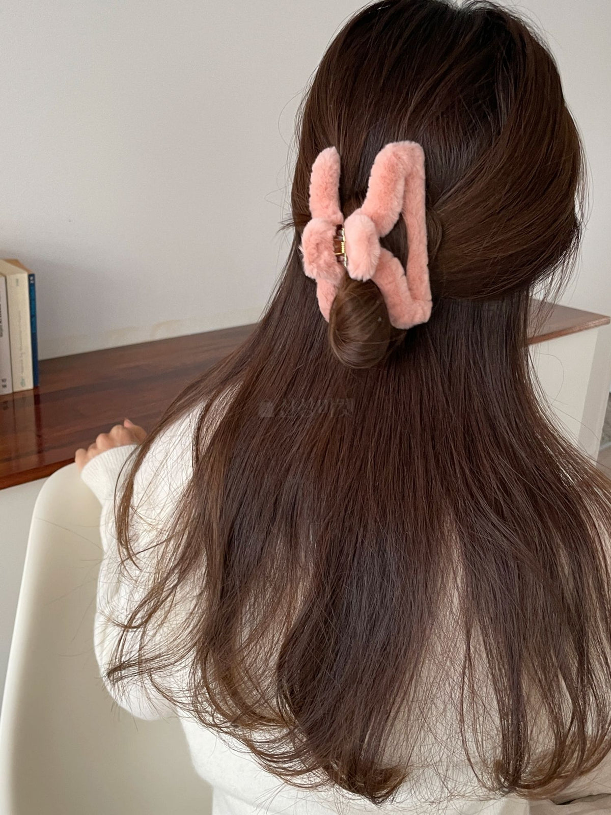 Fuzzy Fur Hair Clips