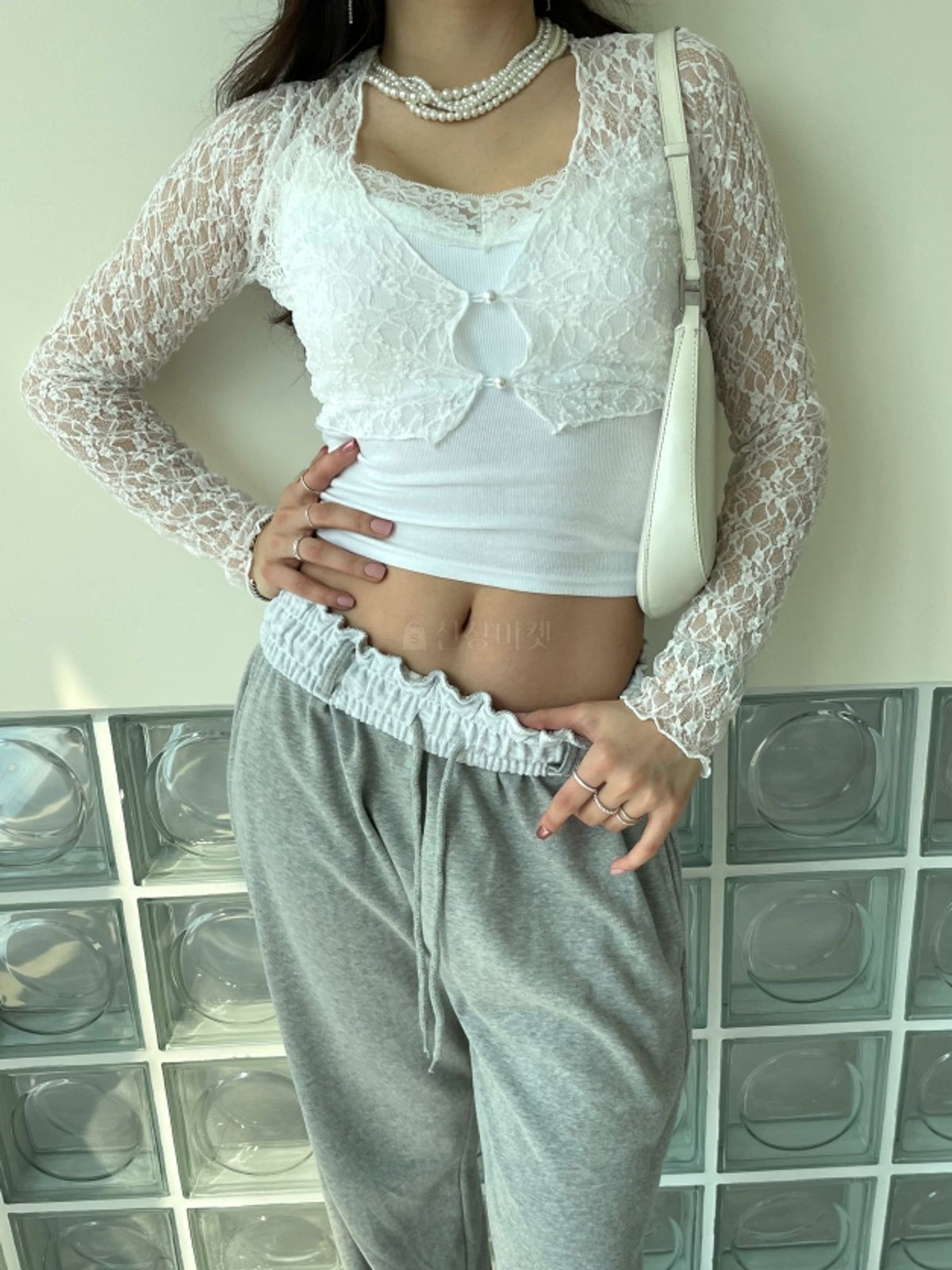 Jennie Floral Lace Crop Cardigan