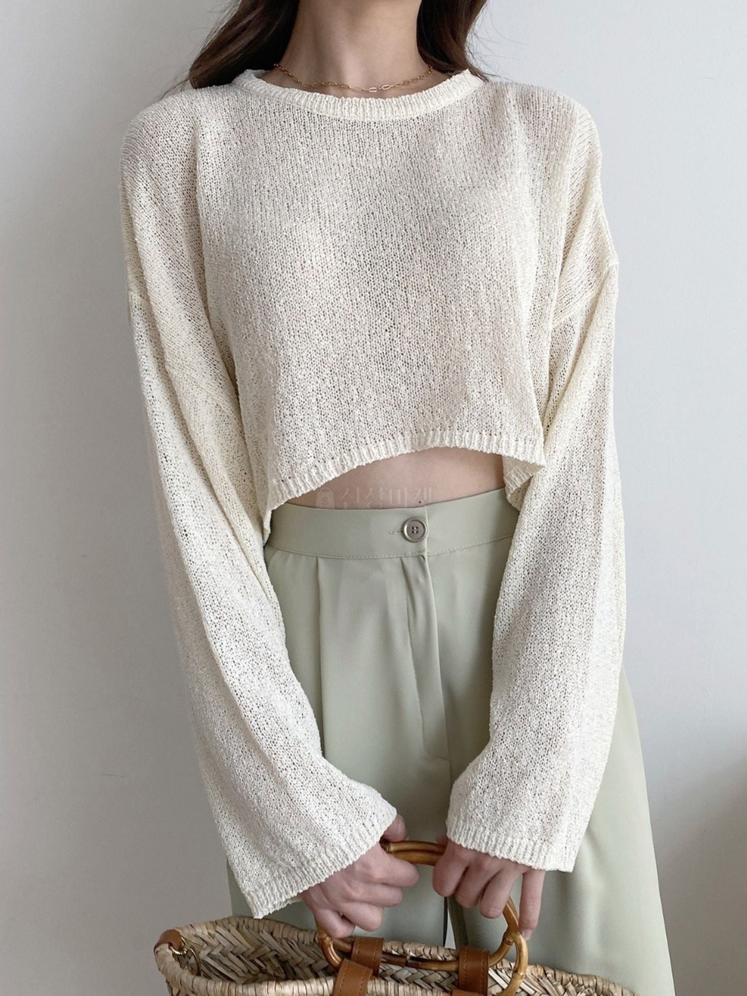 [COSYHARU公式]Summer Crop Knitwear 関税・送料込み 12 Season Color Analysis | Indigo Tones | Light Summer Clothing