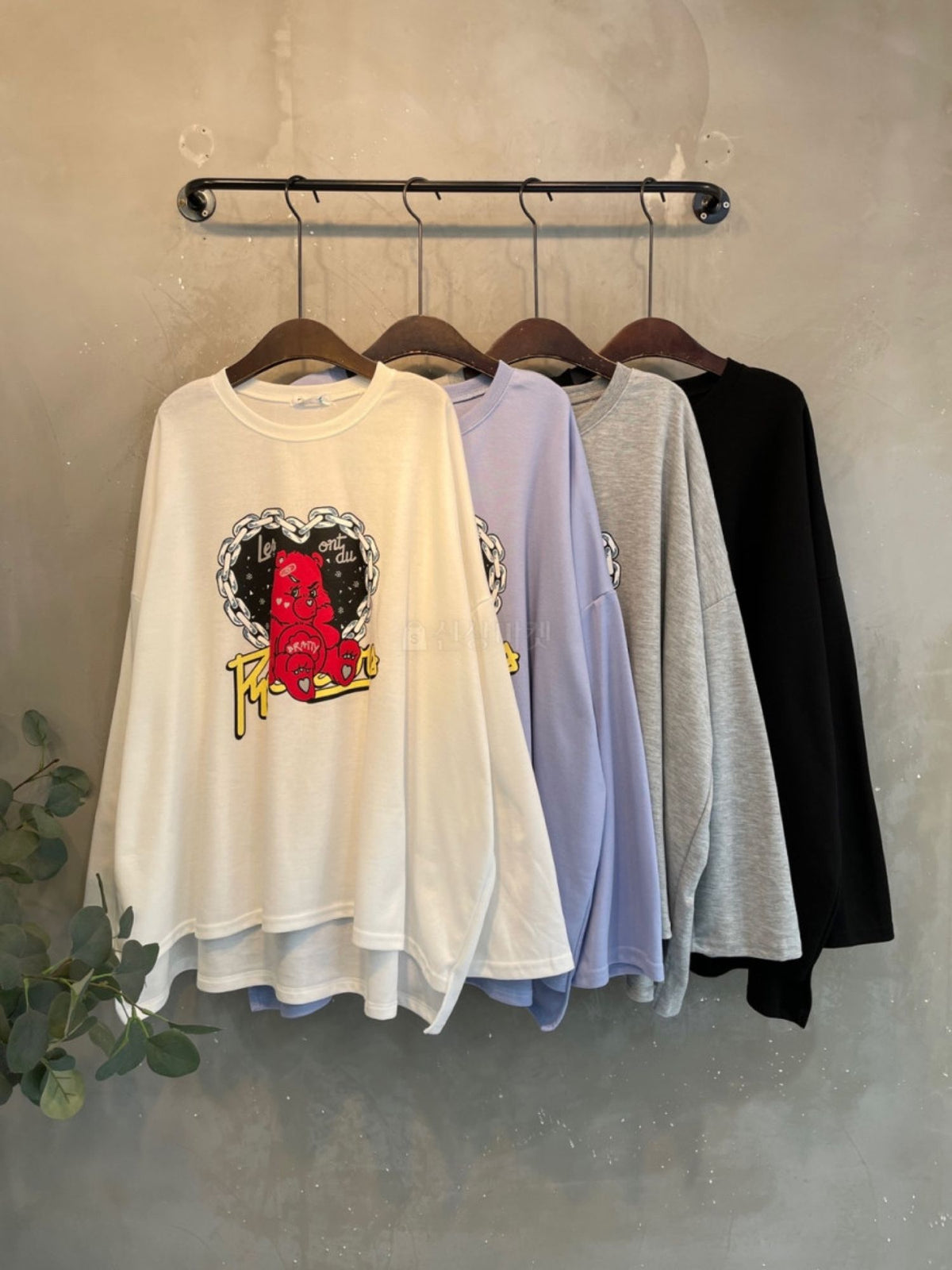 NewJeans Oversized Bear Crewneck
