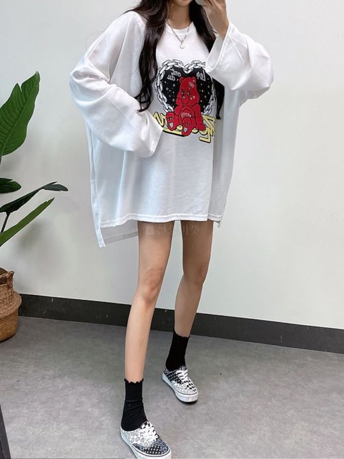 NewJeans Oversized Bear Crewneck