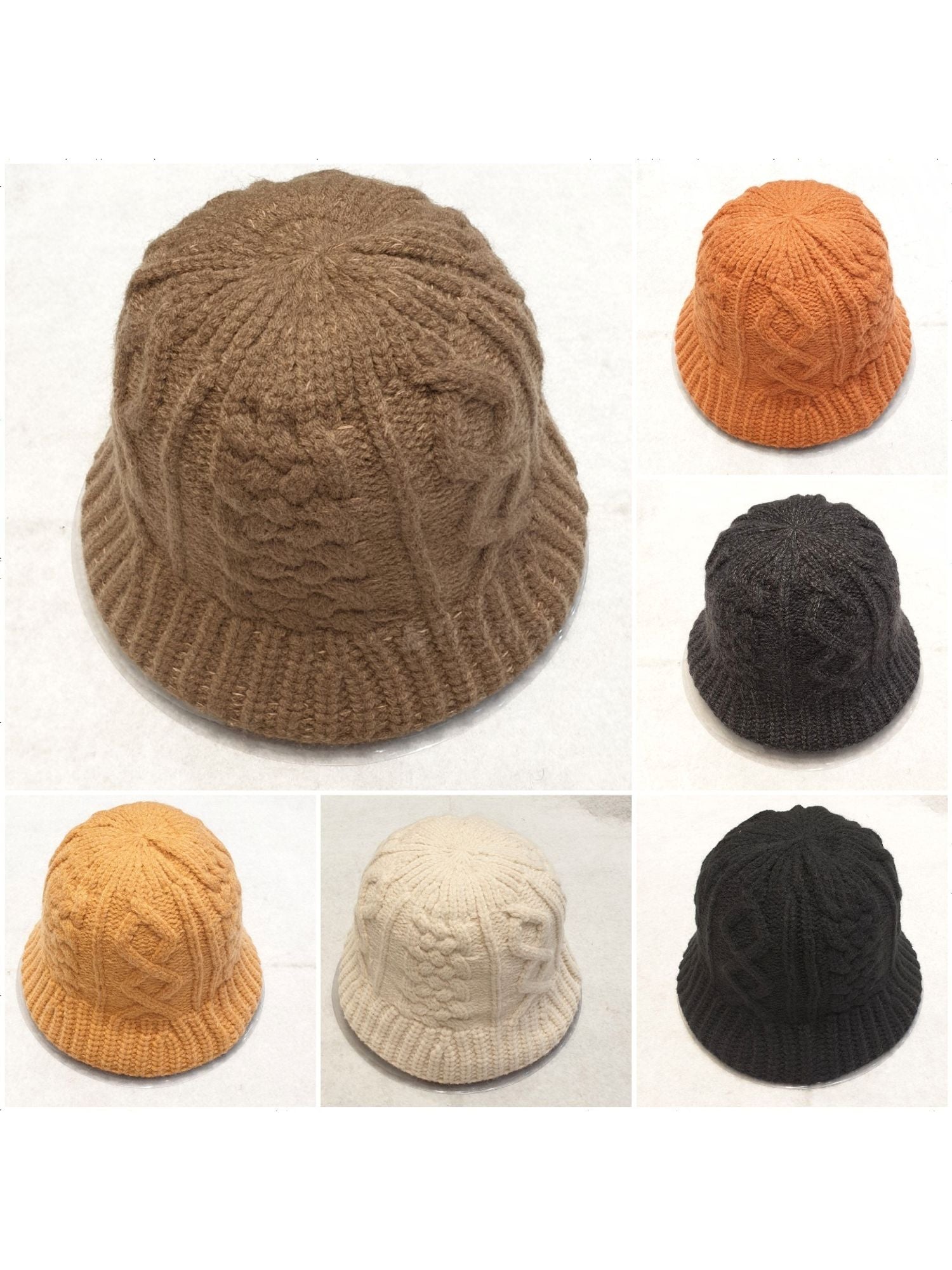 Cable Knit Bucket Hat