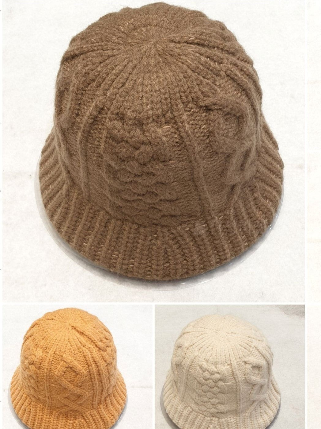 Cable Knit Bucket Hat