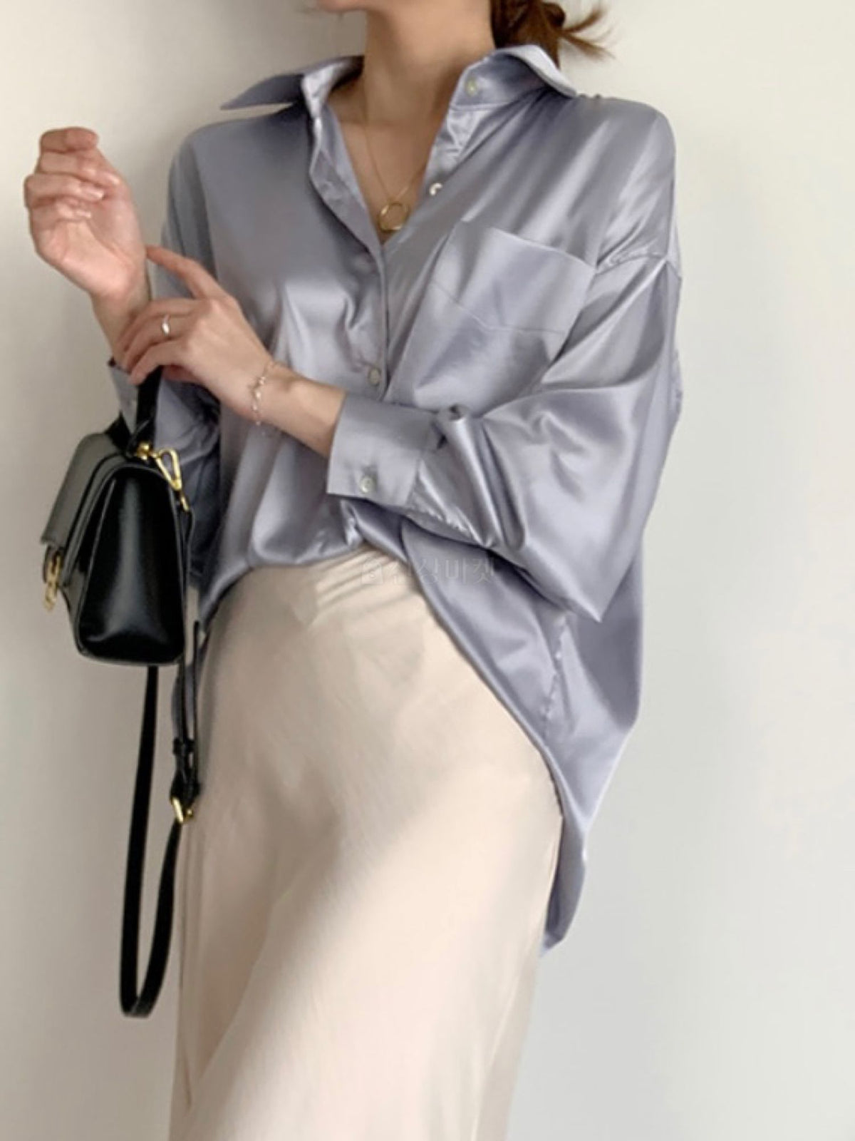 Luxury Silky Long Blouse