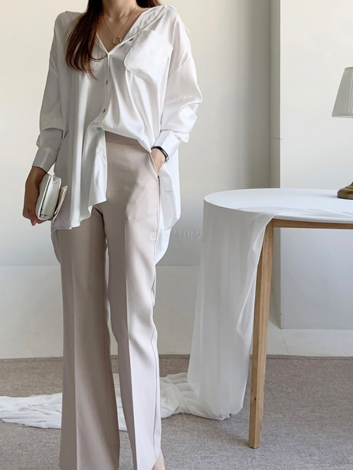 Luxury Silky Long Blouse