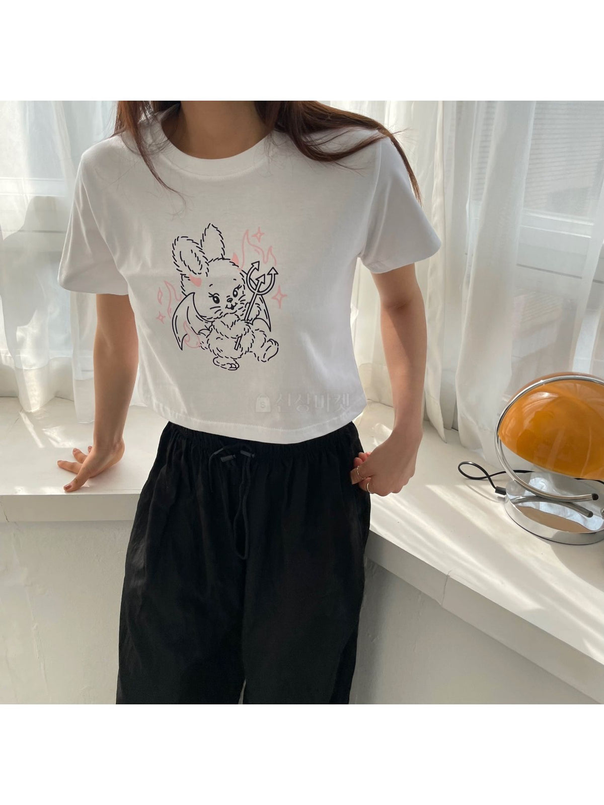 NewJeans Y2K Bunny Crop Top