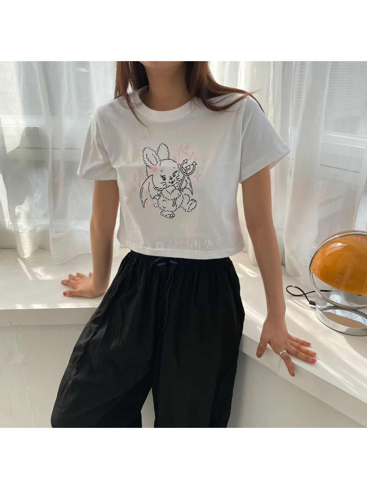 NewJeans Y2K Bunny Crop Top