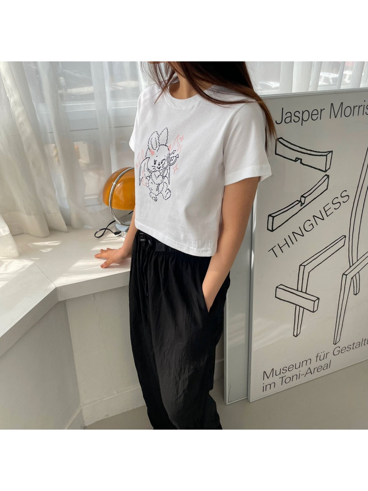 NewJeans Y2K Bunny Crop Top