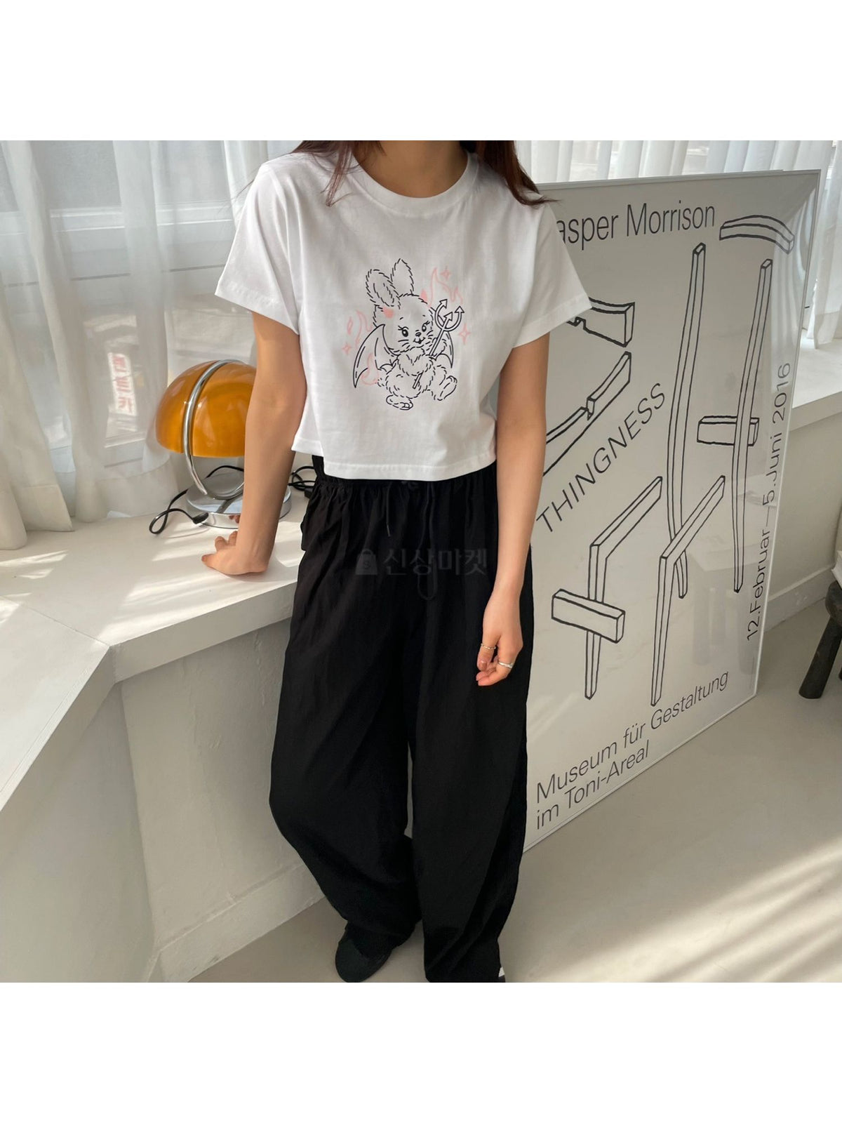 NewJeans Y2K Bunny Crop Top