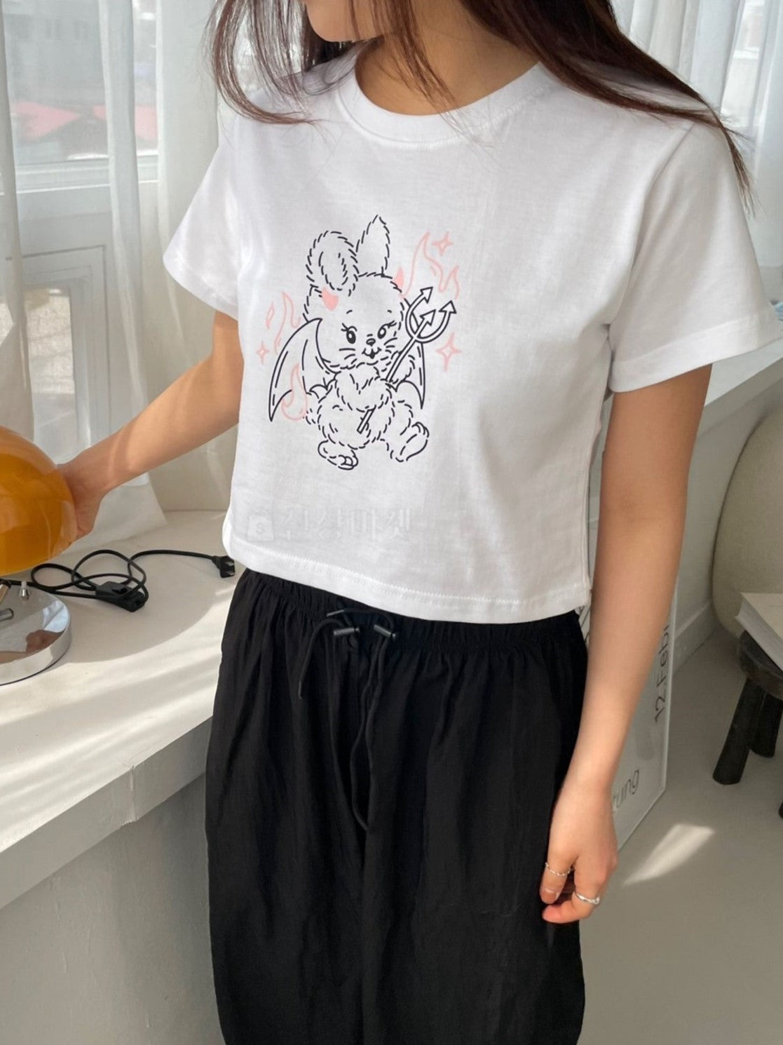 NewJeans Y2K Bunny Crop Top