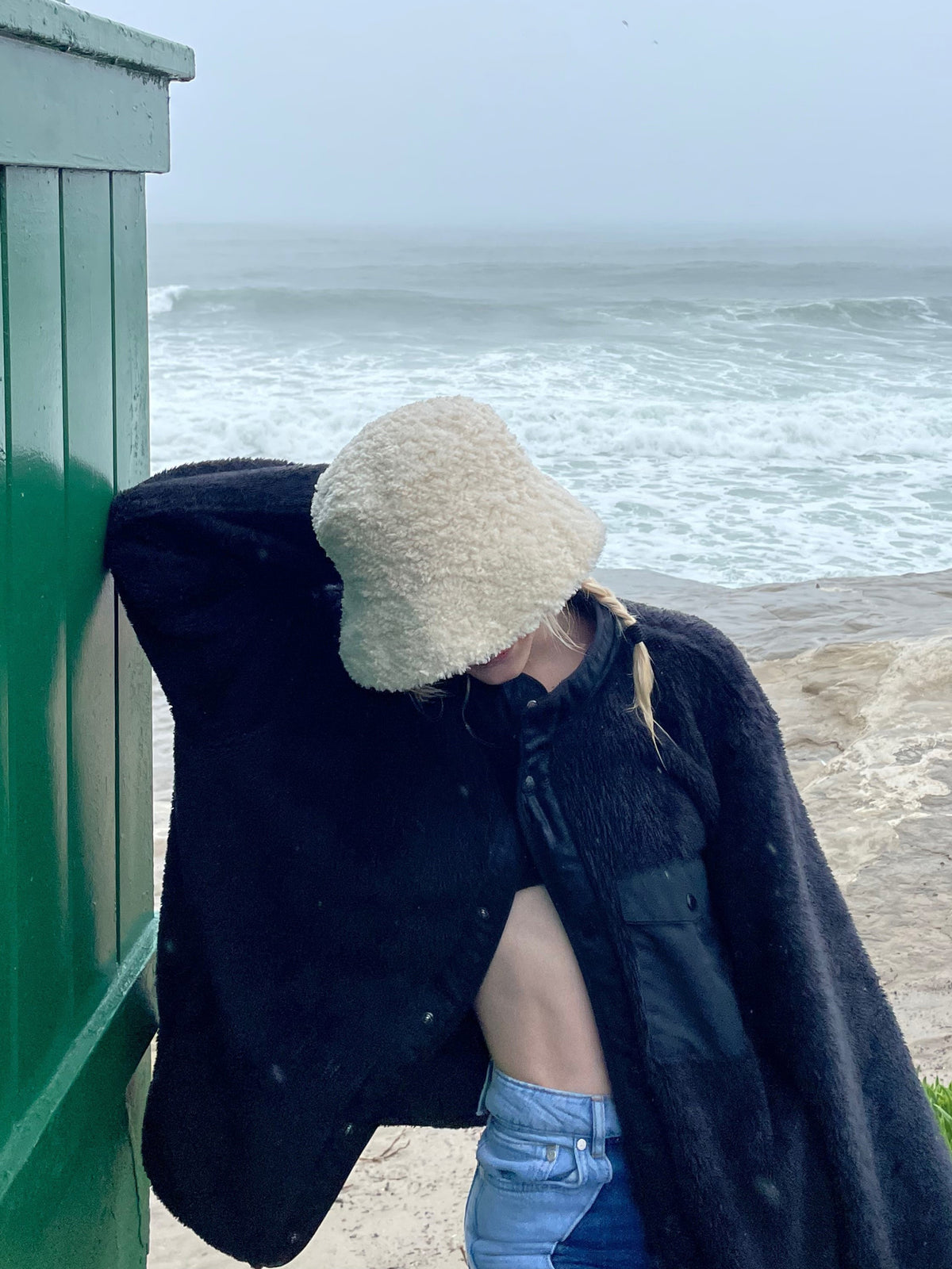 Faux Lamb Fur Wool Bucket Hat