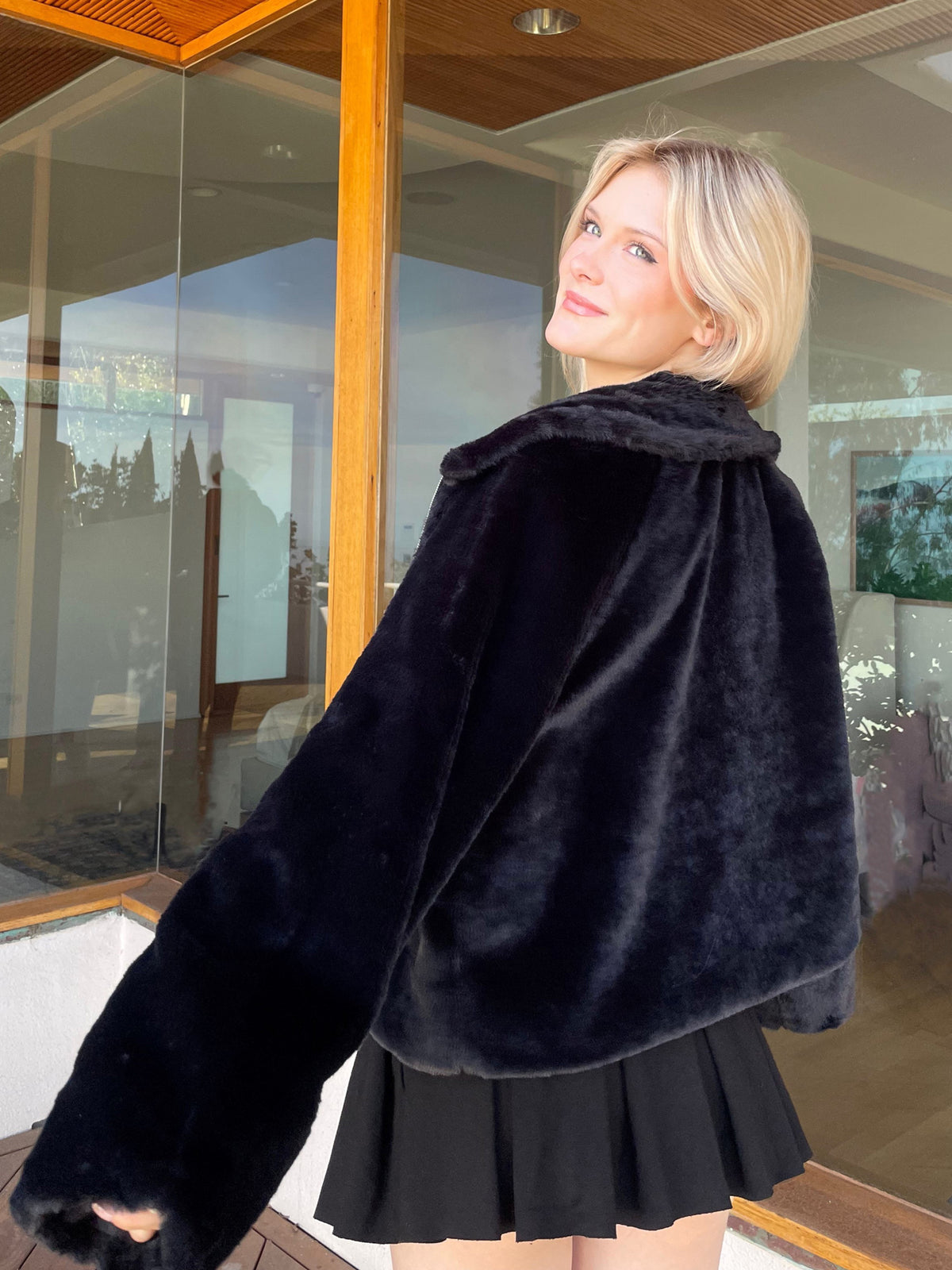 Fluffy Fur Full Zip Jacket